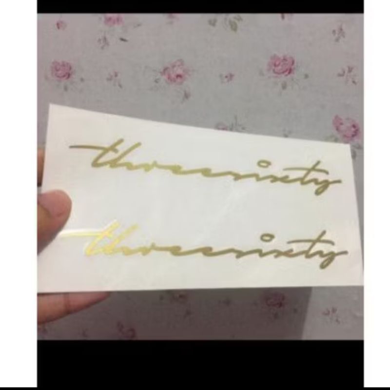 Cutting Sticker Sepeda Tanda Tangan Three sixty Isi 2 Pcs