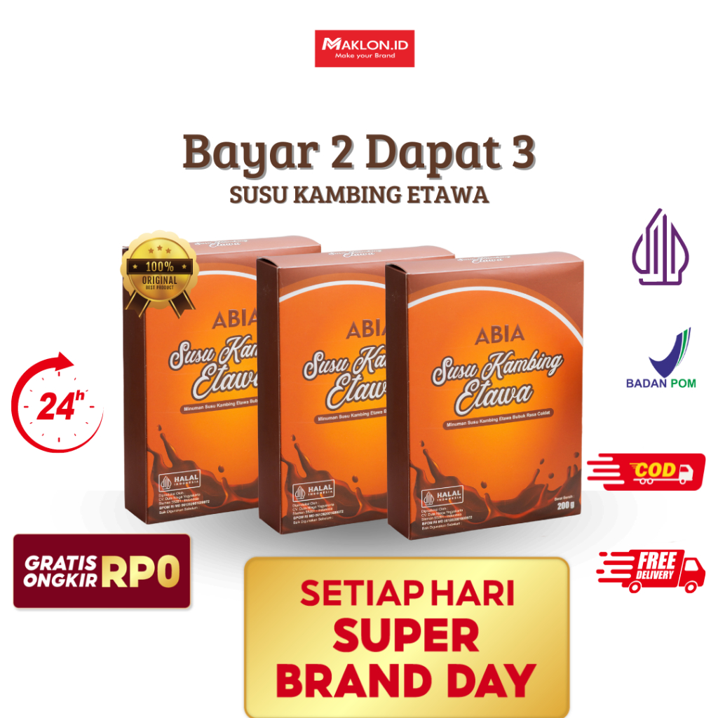 

SUSU ETAWA ABIA RASA COKLAT BELI 2 GRATIS 1