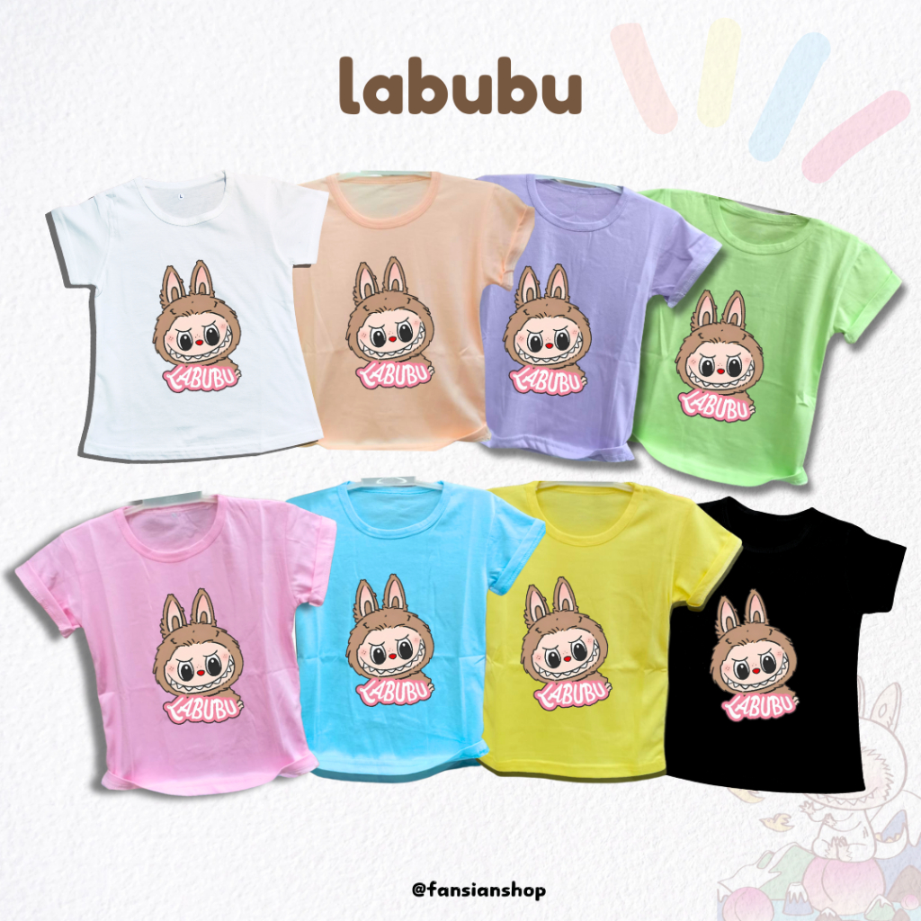 Fansianshop Kaos anak unisex Special Labubu The Monsters LAB-04