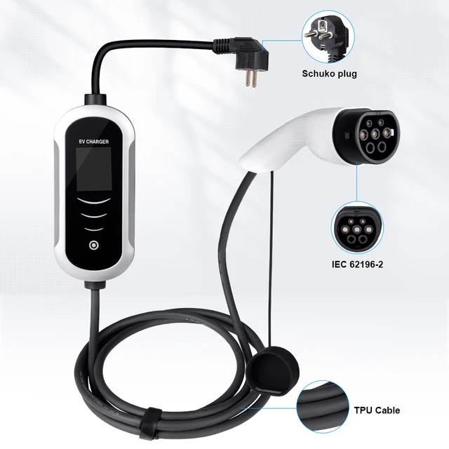 Portable Charger EV/Charger Gocean Mobil Listrik 3.5kWh 16A 1Fasa Type2 BERGARANSI 1TAHUN JAECOO J5 