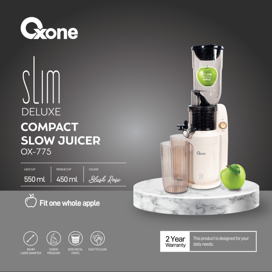 OXONE OX-775 SLIM DELUXE COMPACT SLOW JUICER