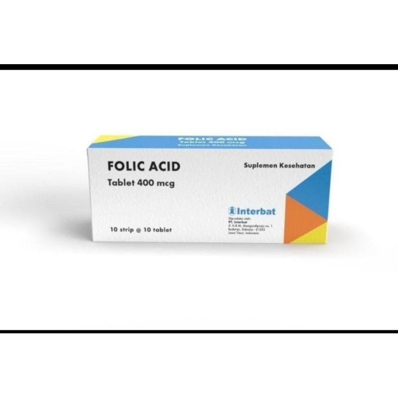 folic acid (Asam folat) 400mg