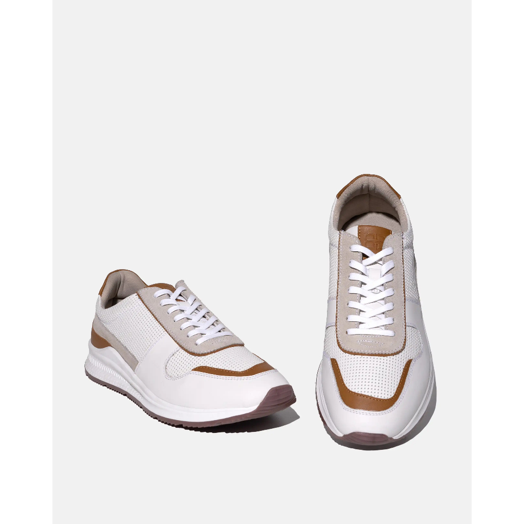 Buccheri Sepatu Sneakers Pria Benjamino White - MG3070