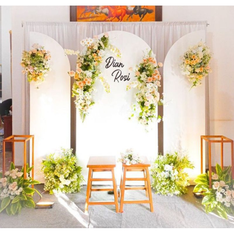 backdrop pernikahan/backdrop wedding/backdrop pelaminan/backdrop/backdrop lamaran
