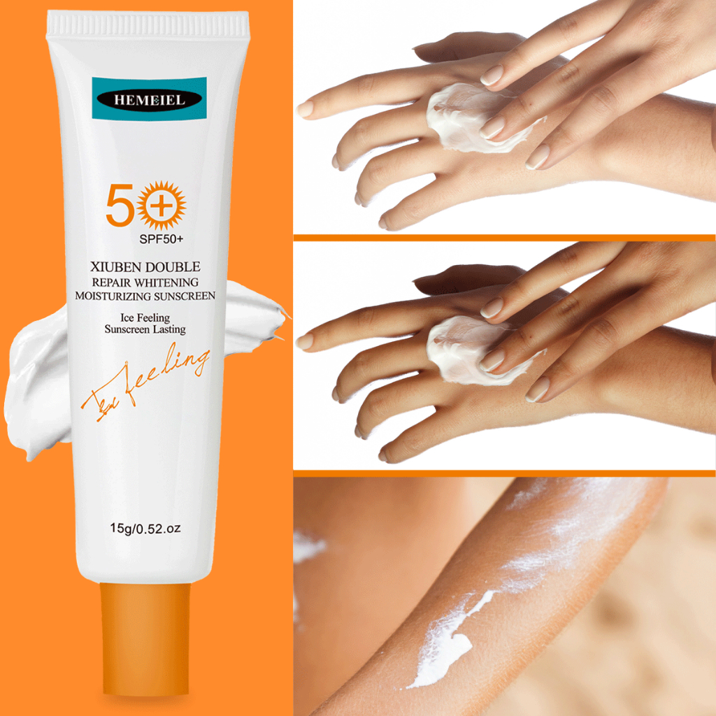 BPOM HEMEIEL Brightening Sunscreen Sunblock Body Lotion SPF 50 PA+++ Sun Screen Anti UV with Arbutin