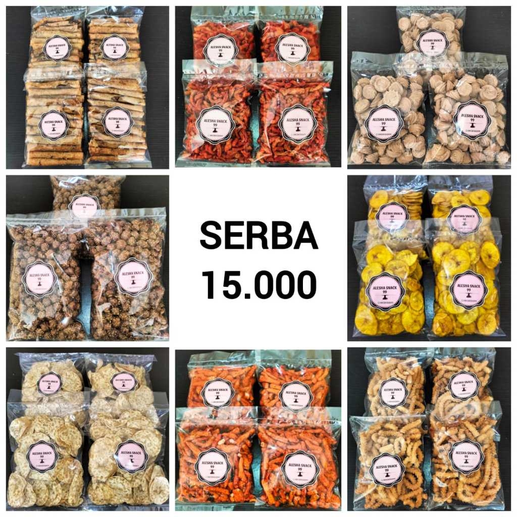 

Snack Murah Serba 15 Ribuan / Camilan Serba 15 Ribuan 140-400 gram