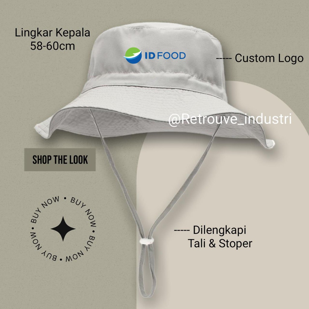 TOPI RIMBA ID FOOD  TOPI OUTDOOR PREMIUM