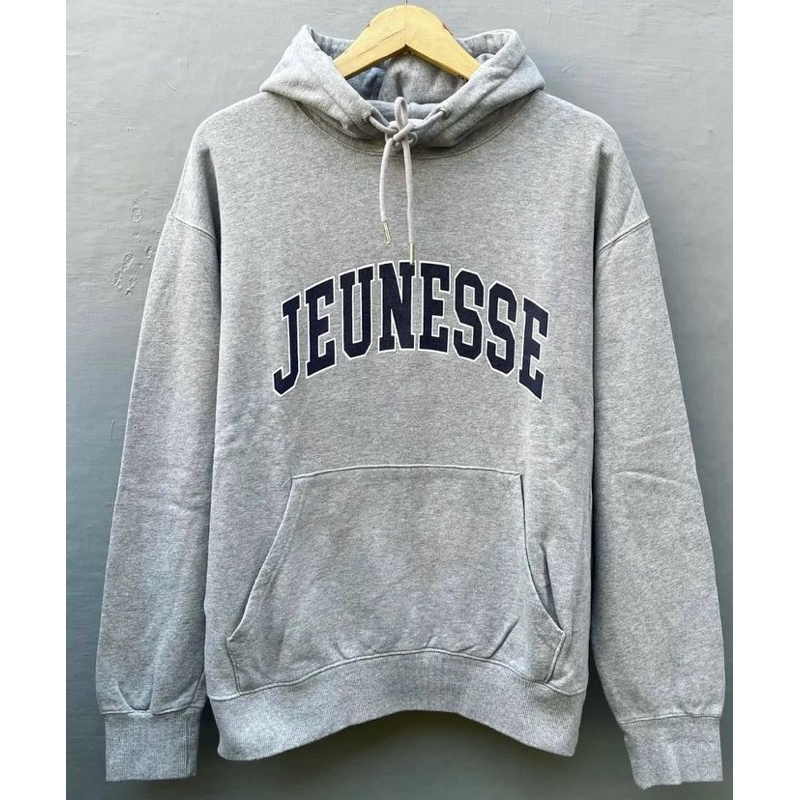 Hoodie Jeunesse jns sehun exo bordir hd sweater abu grey iu chanyoel twice