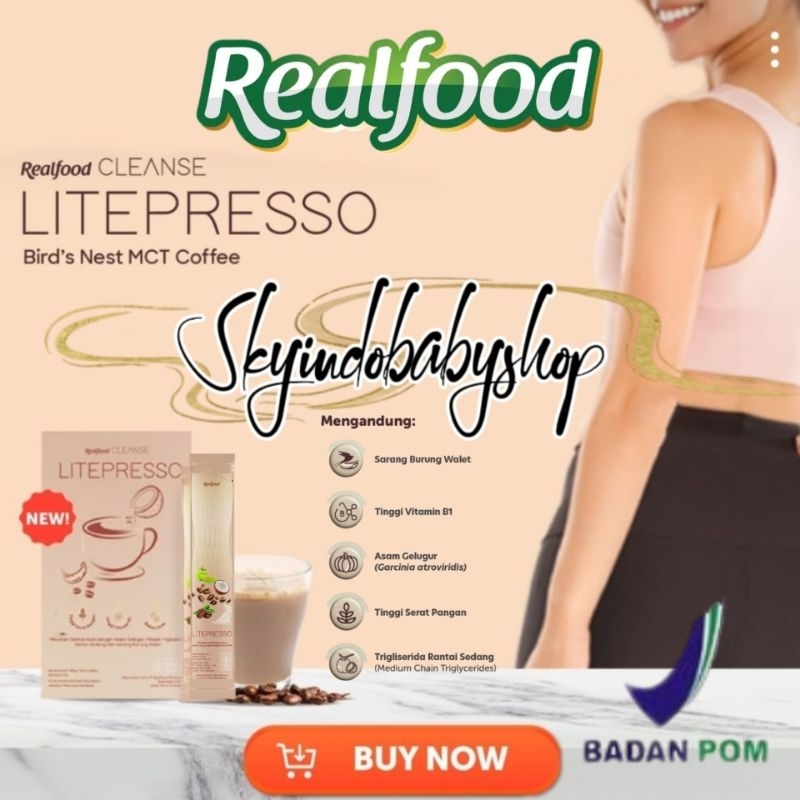 

Realfood Litepresso | Kopi Pelangsing | Coffee Birdnest | Cleanse Bird’s Nest MCT Coffee | Minuman Kopi Kandungan Buah Dan Sarang Burung Walet Bersertifikat BPOM HALAL