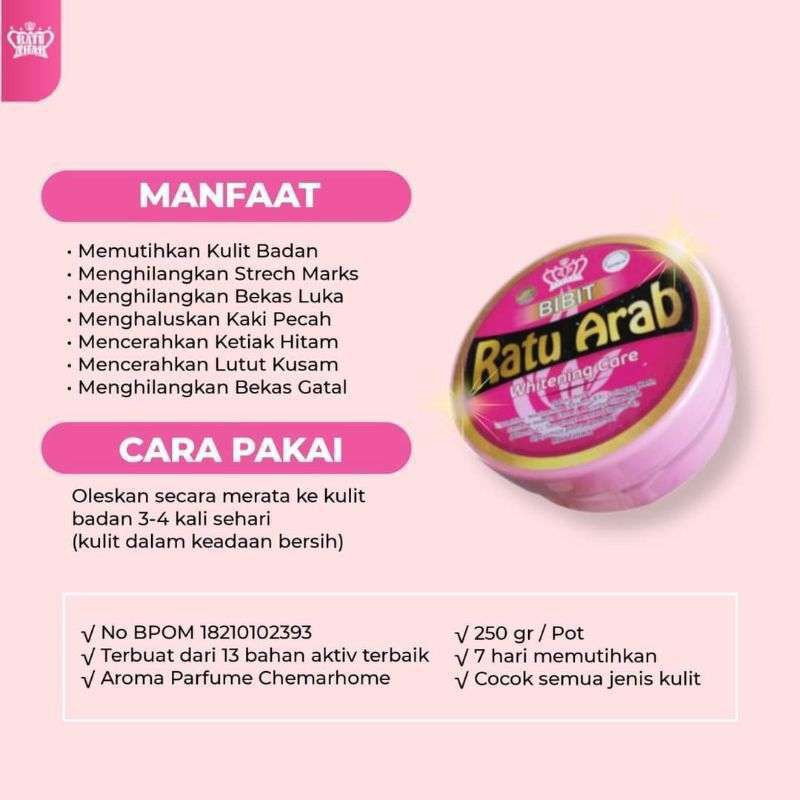 BIBIT RATU ARAB ORIGINAL HANDBODY RATU ARAB HB RATU ARAB