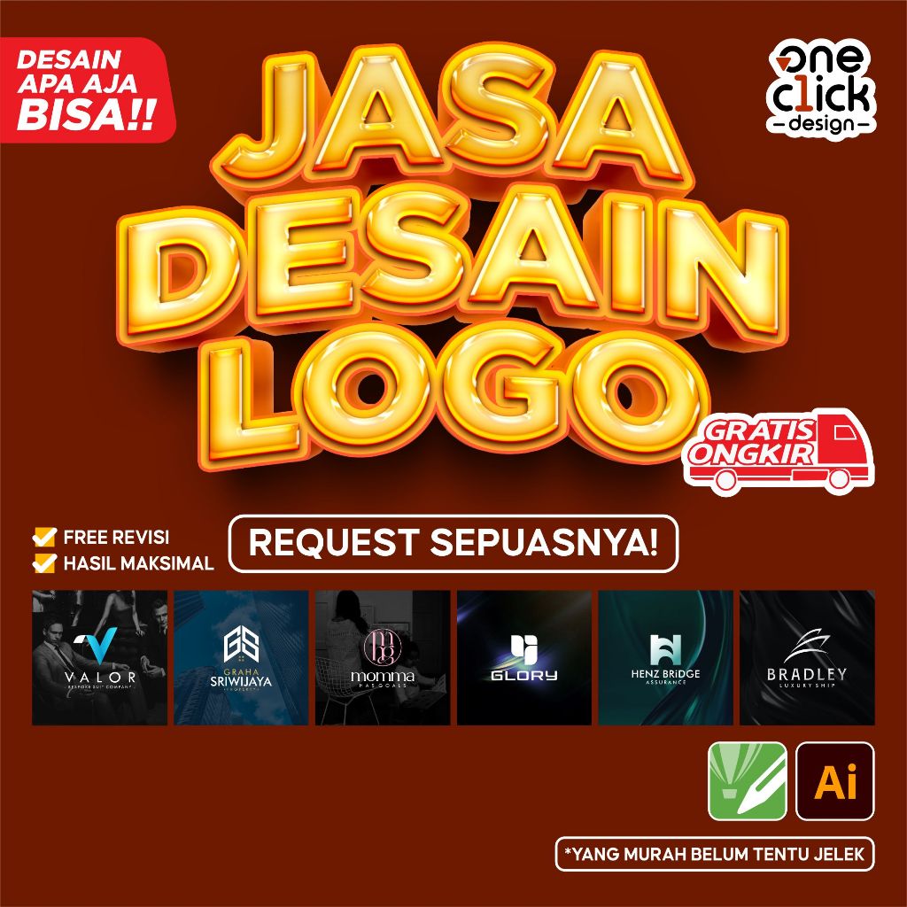 TERMURAH DESAIN LOGO JASA DESAIN LOGO PROFESIONAL  -  DESAIN GRAFIS DESIGN LOGO STICKER