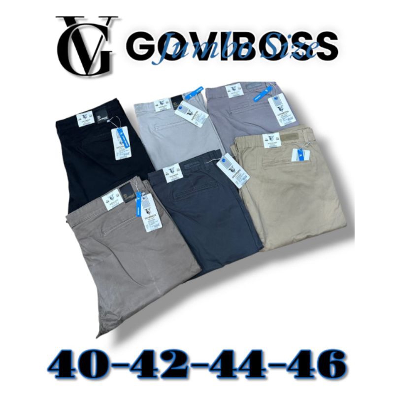 Celana Chinos Pria Jumbo GOVIBOSS ORIGINAL 40,42,44,46