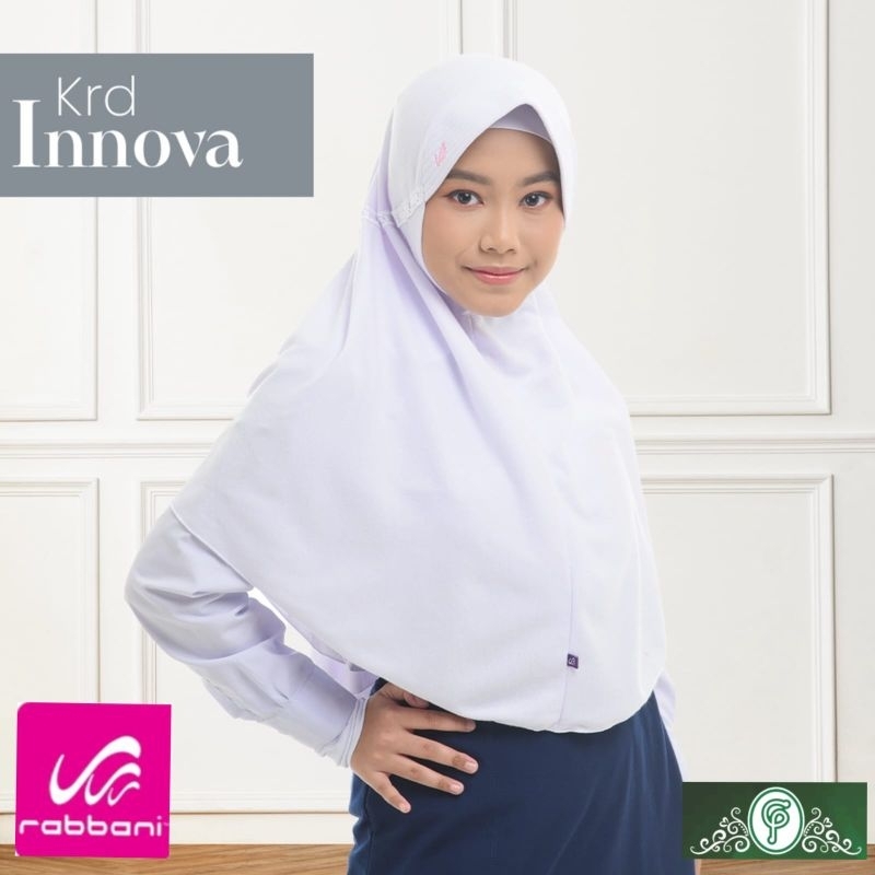 Rabbani Hijab Kerudung Anak sekolah jilbab instan model Innova pita serut ukuran S