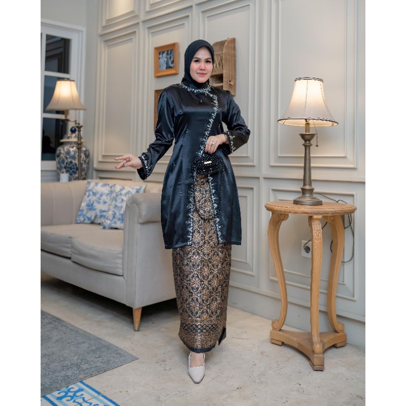 Bisa Cod Set Kebaya Baju Kurung Melayu Rok Songket / Baju kurung Payet Belah / Kebaya moderen / Baju