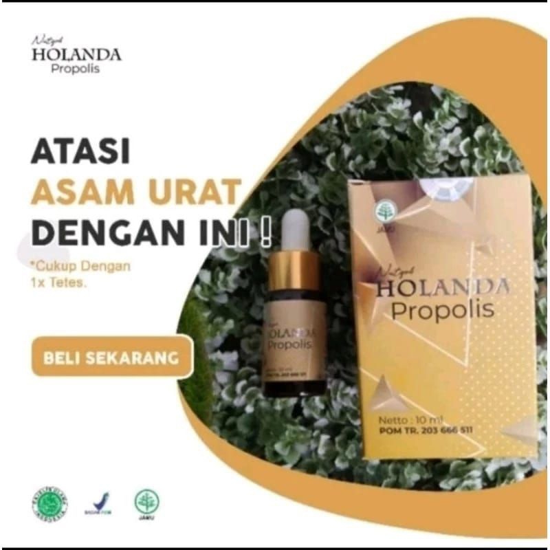 HOLANDA PROPOLIS ORIGINAL BPOM Atasi Asam Urat