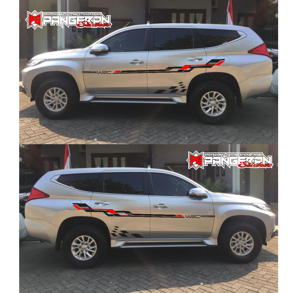 STICKER MOBIL PAJERO SPORT LAMA STICKER AKSESORIS PAJERO