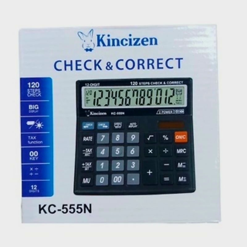 

KALKULATOR KINCIZEN KC-555N 12 DIGIT CHECK & CORRECT