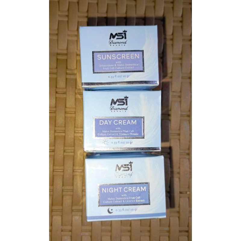 Day Cream Night Cream Sunscreen Krim Siang Krim Malam Krim Tabir Surya MSI Original Ori