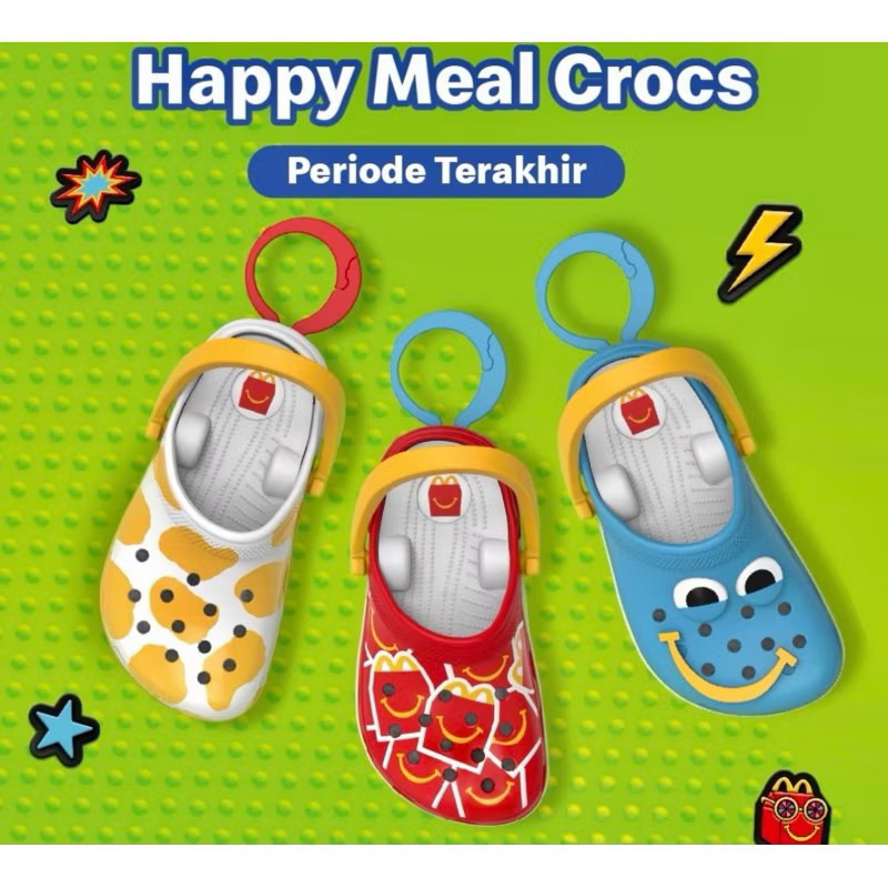 CROCS MCD MAINAN CROCS MCD ORIGINAL ASLI HAPPY MEALS