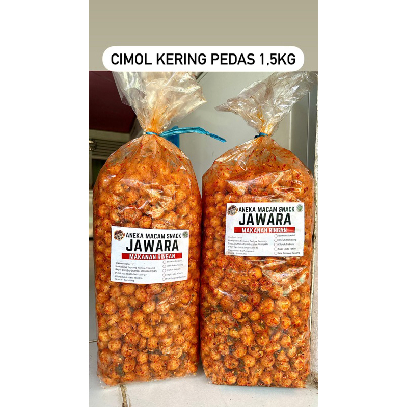 

Cimol pedas daun jeruk 1,5kg