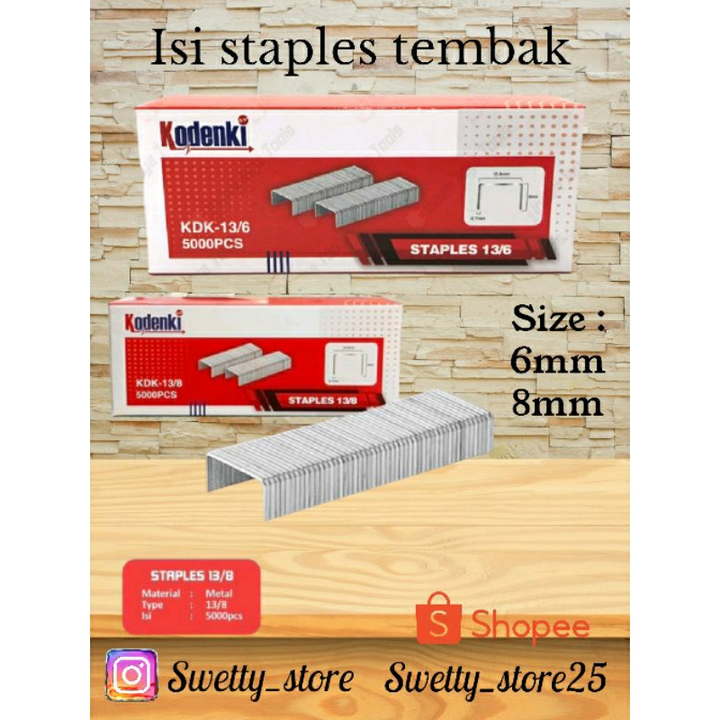 

isi staples tembak