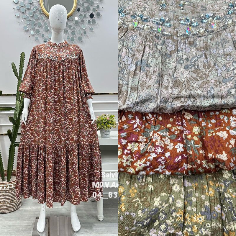 dress salvina ys terbaru / midi dress armany salvina ys