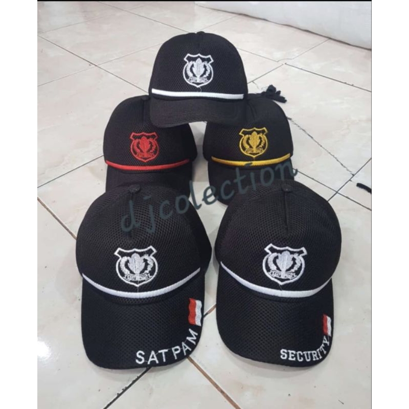 TOPI SATPAM JARING WARNA COKLAT MURAH *BACA DESKTIPSI‼️