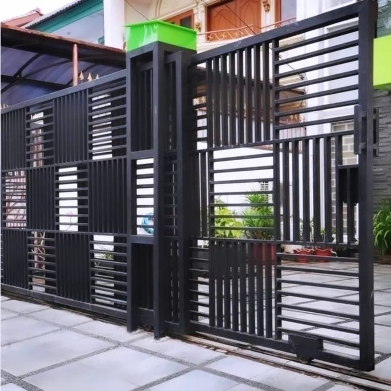 pagar minimalis besi hollow galvanis