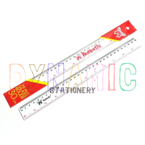 

Butterfly Penggaris 30cm / Penggaris Plastik Murah 30cm / Penggaris Butterfly / Ruler Butterfly 30cm / Penggaris Murah Gambar Kantor Anak