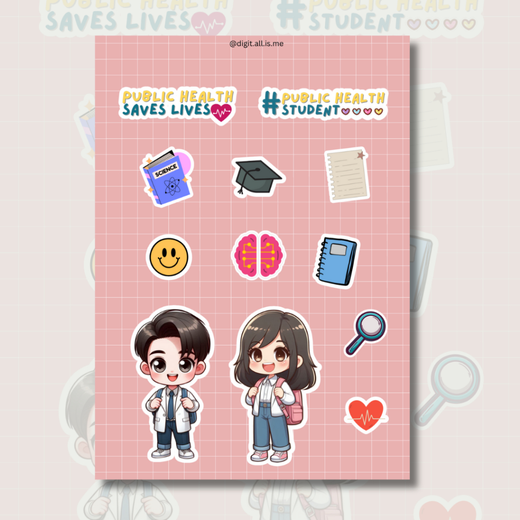 

Sticker Sheet Kampus Lucu dan Murah Tema Kesehatan Masyarakat