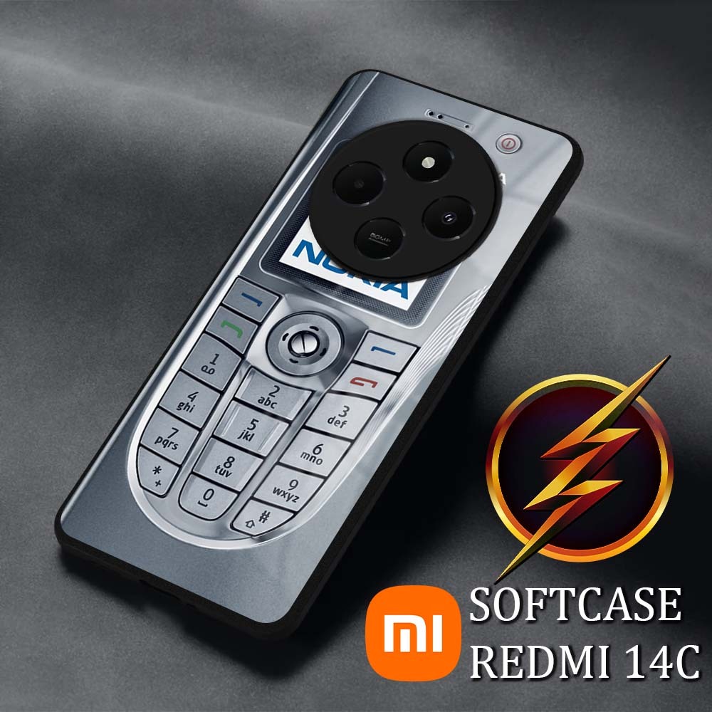 AM44 Softcase Kilau Xiaomi Redmi 14c | Redmi A3 | Full Cover Case Hp 14C A3 Kesing Mika Silikon Sili