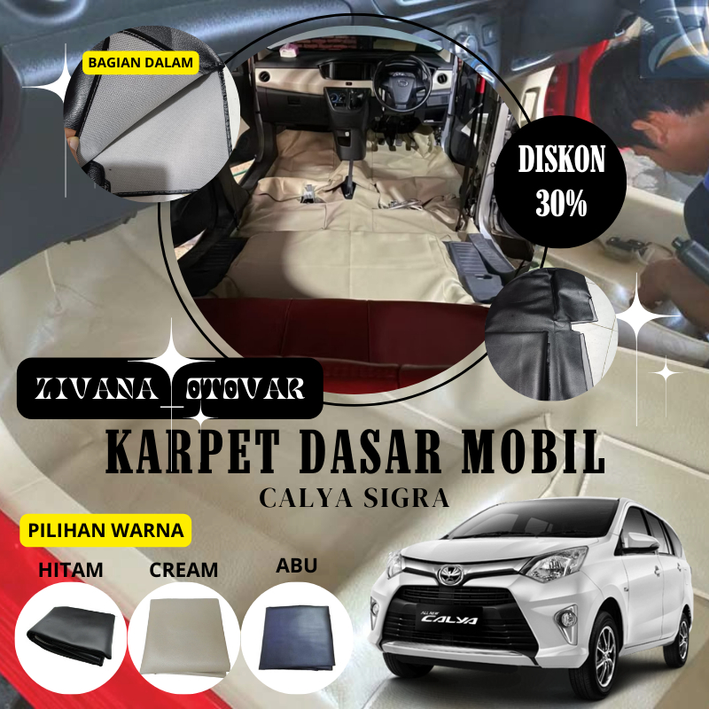 Karpet Dasar Lantai Mobil Super Peredam Calya Sigra 2016-2024