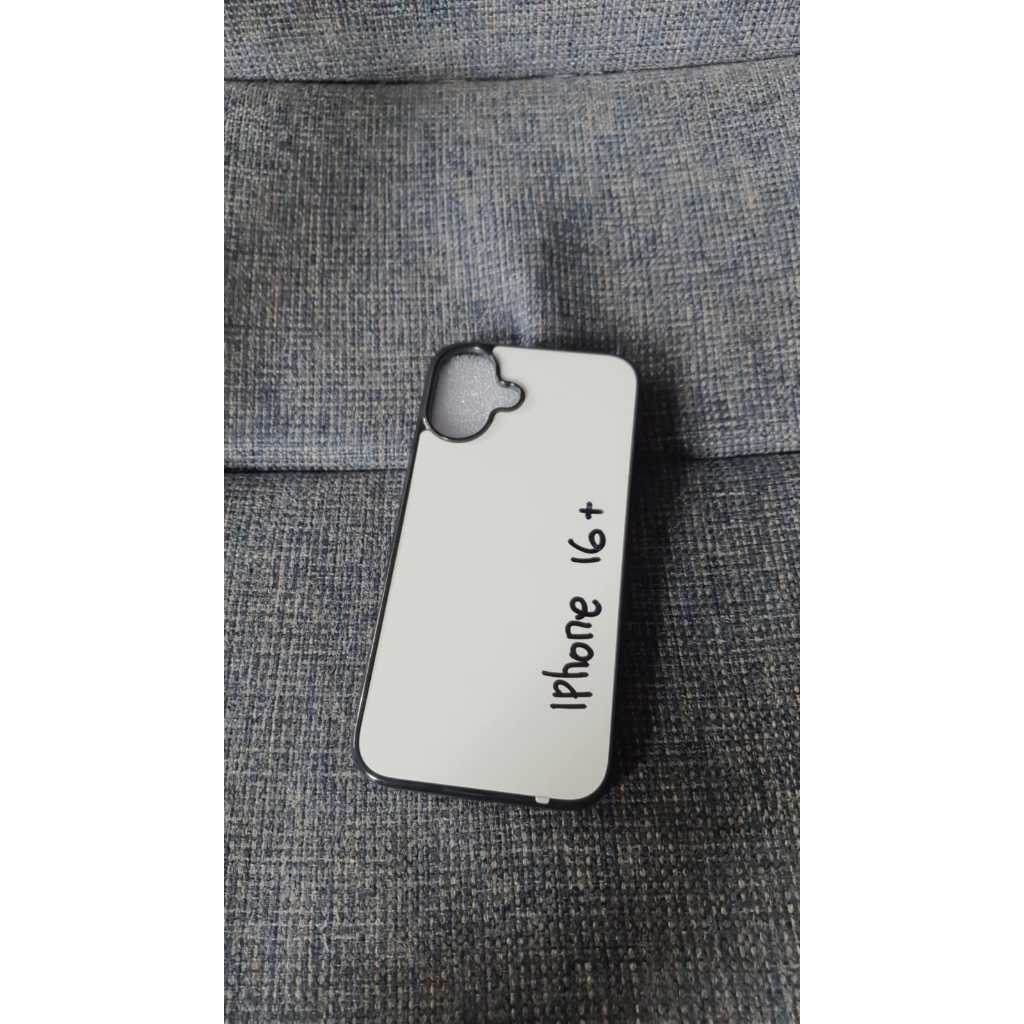 Case iPhone 16+ TPU Blank Case Rubber Proterctive black custom casing Hp