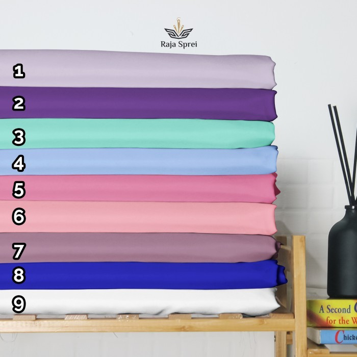 Bahan Kain Katun Polos / Kain sprei / Kain Dispersed / Kain Microtex warna tebal
