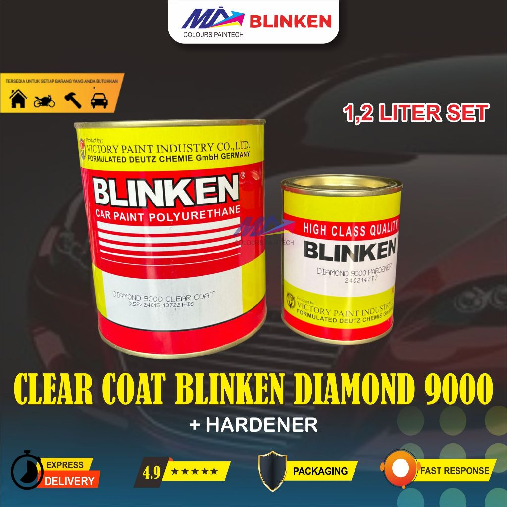 CLEAR COAT BLINKEN DIAMOND 9000 1,2 Liter (LUAR P.JAWA PAKAI JTR CARGO)