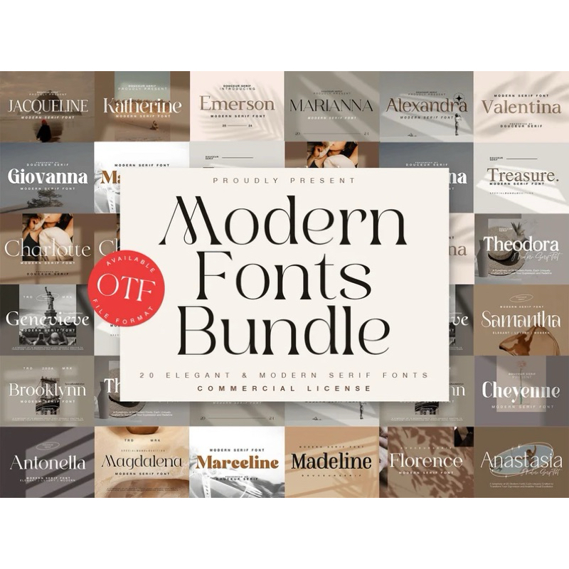 Modern Font Bundle, Logo Fonts, Wedding Fonts, Handwritten Fonts, Cricut Fonts, Procreate Fonts, Can