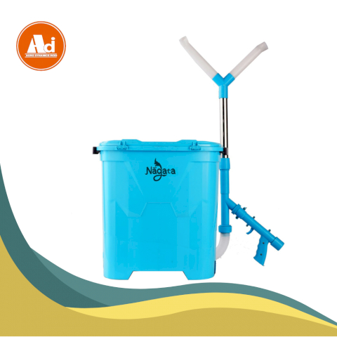 Alat Penabur Pupuk Padat NAGATA  – Tangki 25Kg Double Tugal & Penyebar Granul