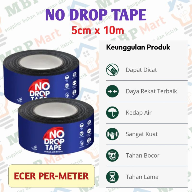 isolasi no drop, no drop tape ECER