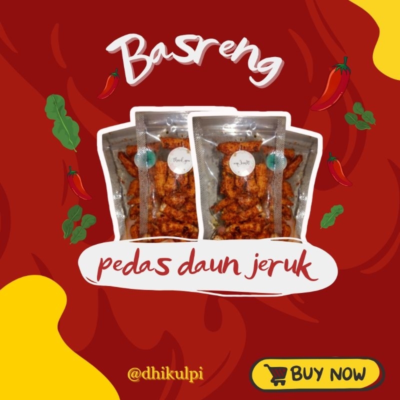 

Basreng pedas daun jeruk 35 gram