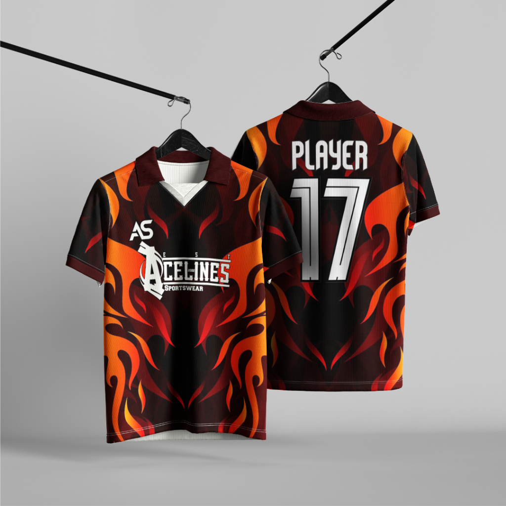 Jersey Futsal - Jersey Hitam Fire