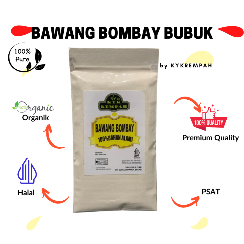 

Bawang Bombay Bubuk | White Onion Powder | Allium Cepa Linnaeus