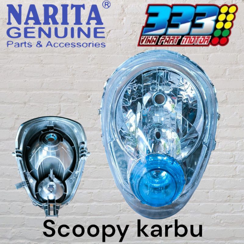 lampu depan Scoopy karbu reflektor Scoopy karbu headlamp Scoopy