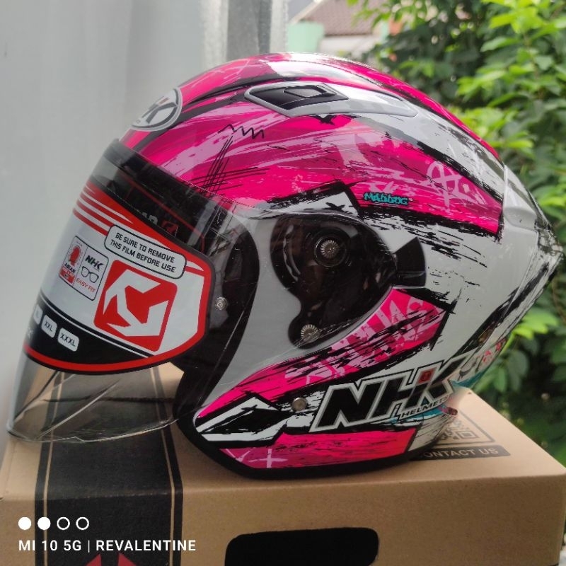 NHK S1 GP PRO ARCHIE MCDONALD #1 WHITE ORIGINAL | HELM HALF FACE NHK S-1 SPESIAL GP EDITION DD- RING