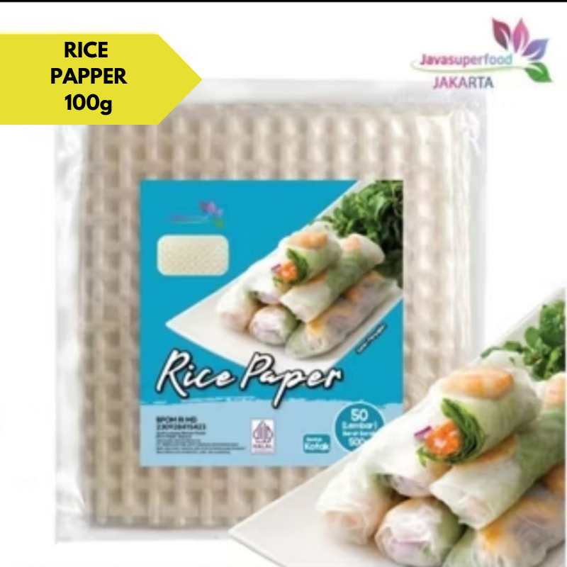 

Rice paper kulit lumpia vietnam spring roll banh trang High quality HALAL kemasan KOTAK 19,5 cm persegi
