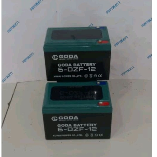 Baterai Aki Kering Sepeda Listrik Goda 12 Volt 12 AH Per Satuan