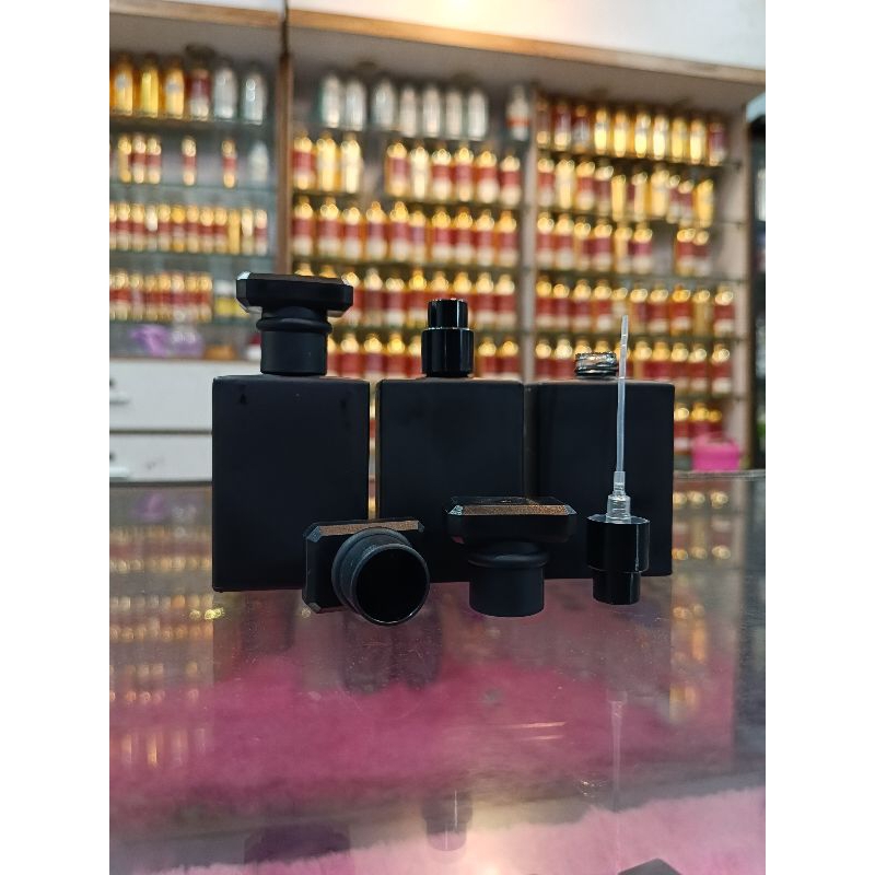 BOTOL CHOCO CHANEL | FULL BLACK DOFF 30ML DRAT