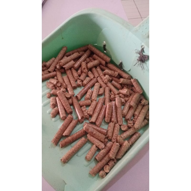 wood pellet 25kg - wood pellet kucing 25kilo - wood pellet alas kandang 25kg - wood pellet pasir kuc