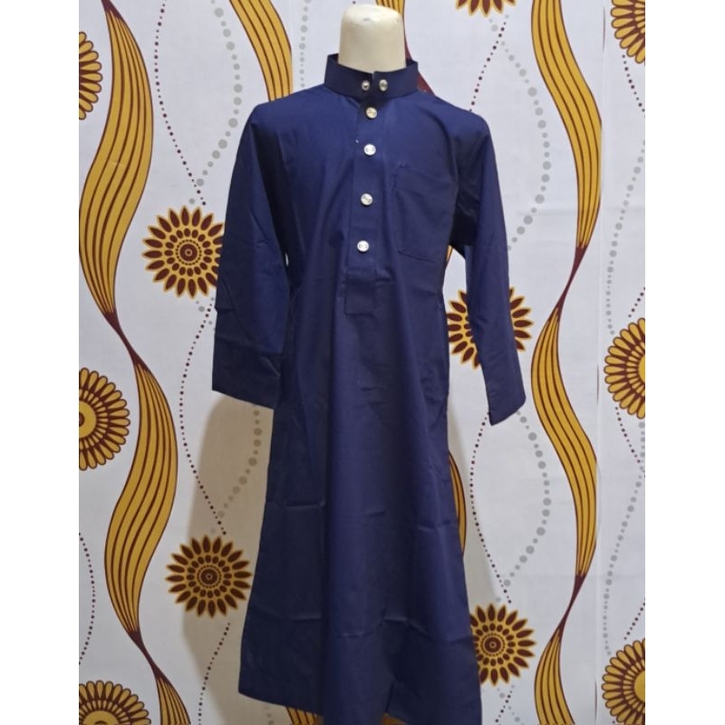 Gamis anak allebas collection kancing snap terbaru