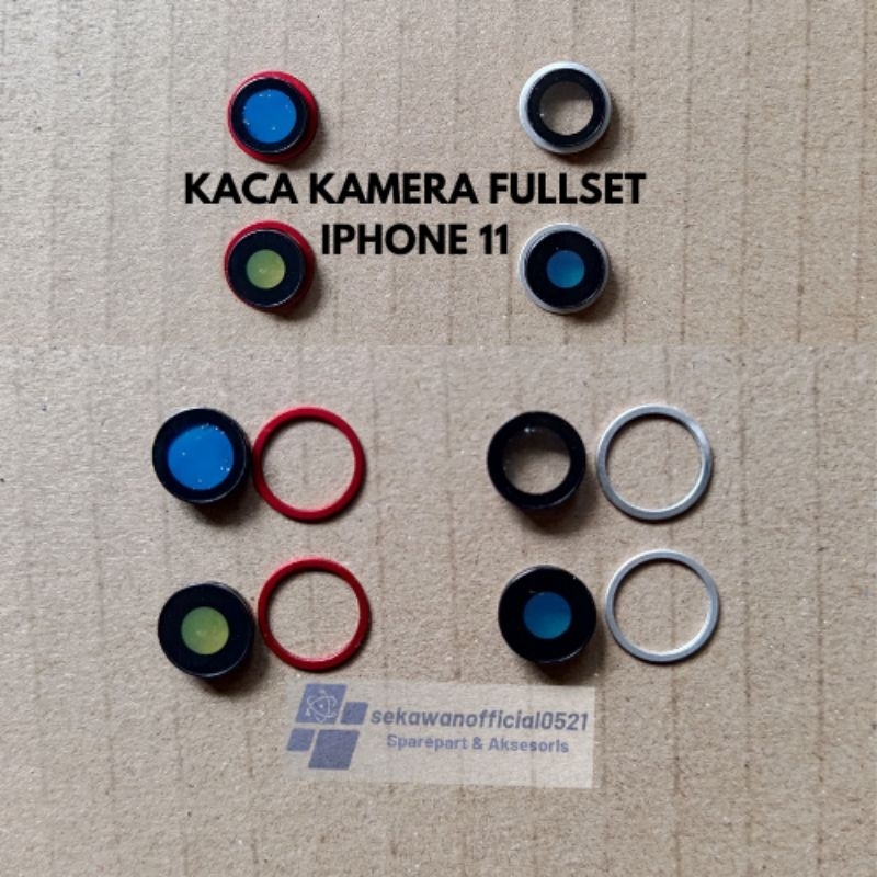 Kaca Kamera Iphone 11 Fullset Kaca Kamera +Ring