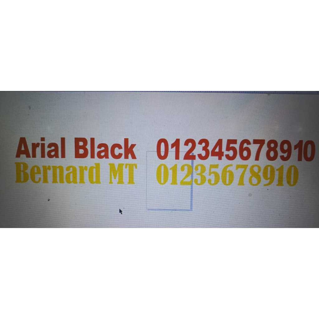 

Angka (0-10) Karet Spon Ati Tebal 1cm Tinggi 10cm